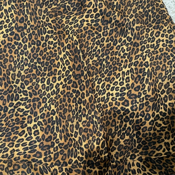 George Brown Leopard High Low Skirt Ruffle - Picture 2 of 4